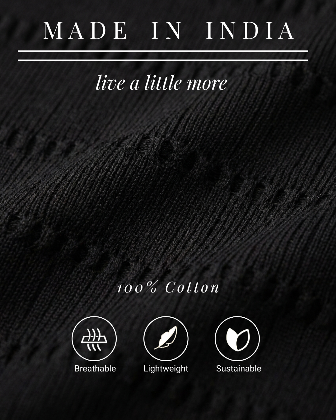 Ink Black Pointelle B-polo