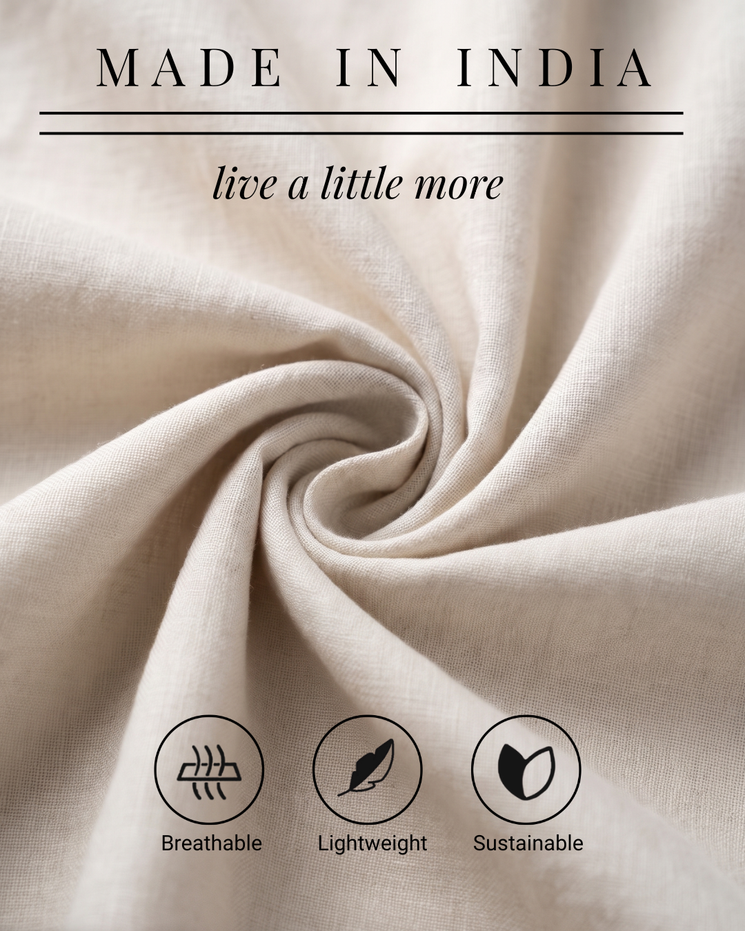 Natural Cosmo Linen Blend Shirt