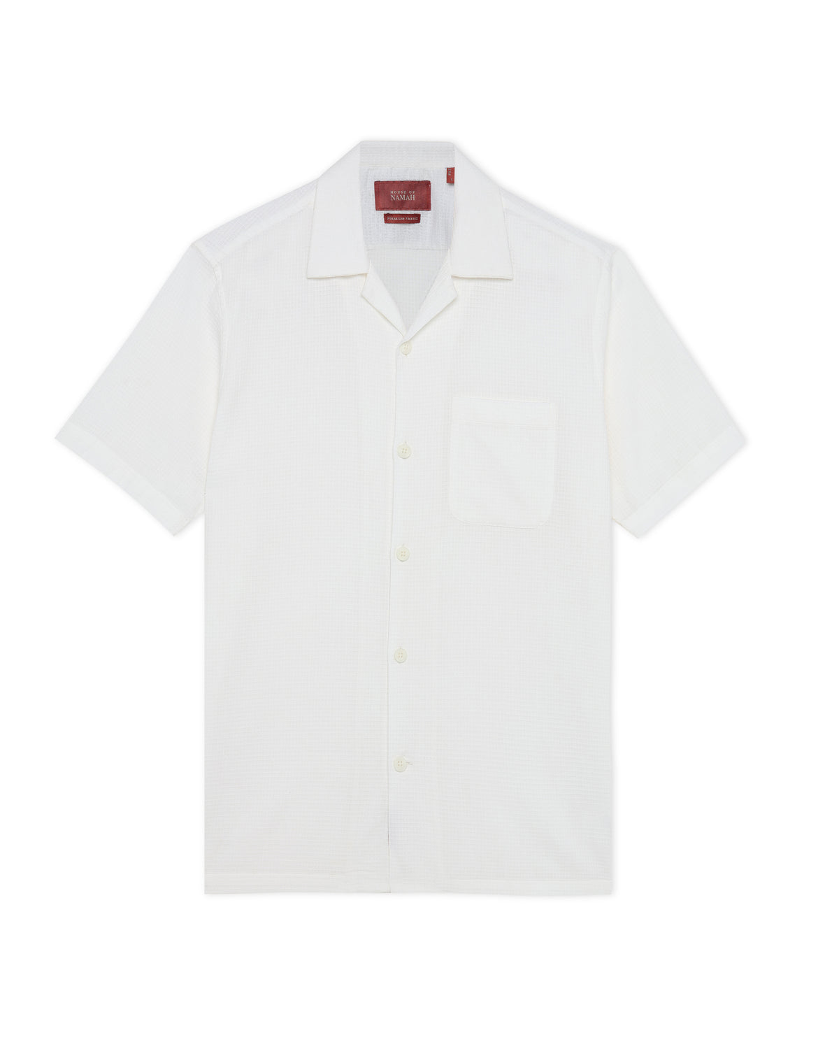 Soft White Dobby Micro Grid Shirt
