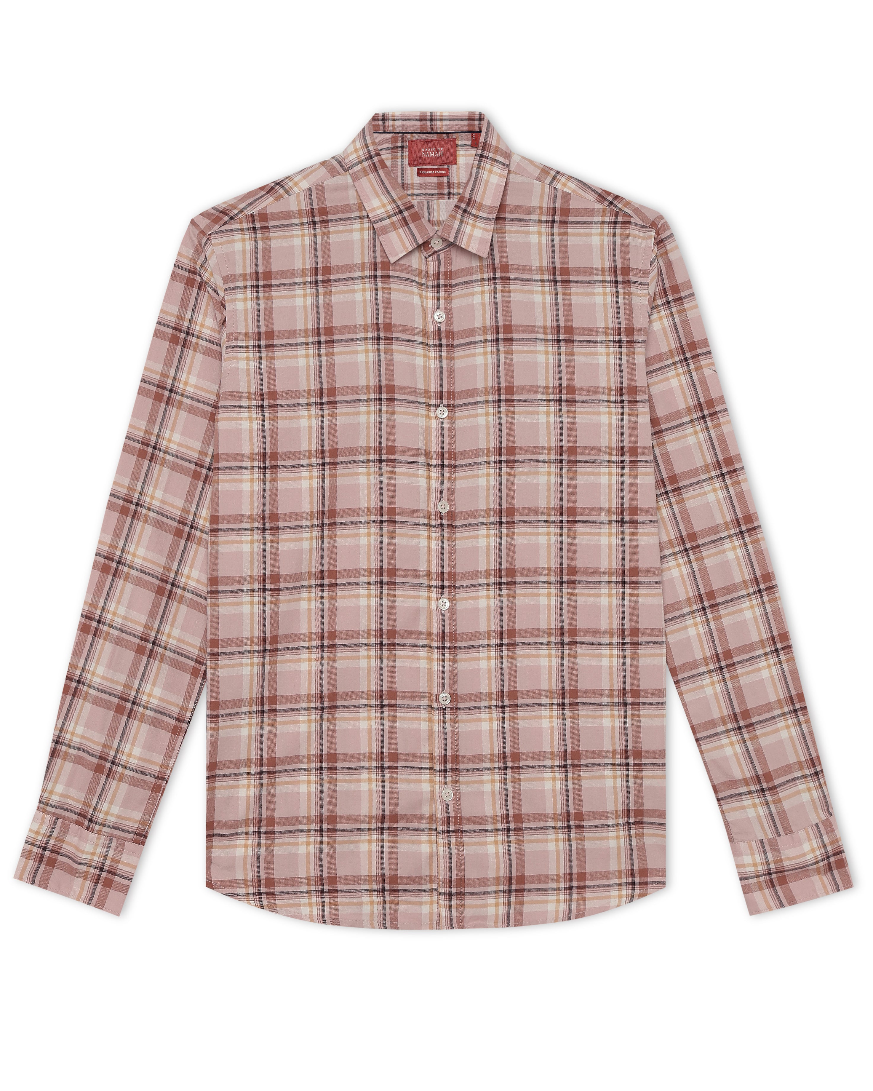 Clay Pink Checks Shirt