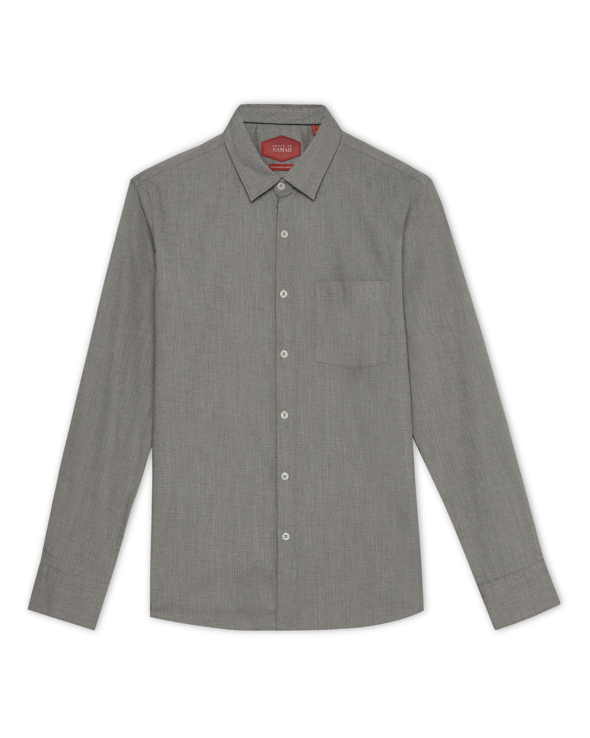 Slate Grey Dobby Weave Shirt