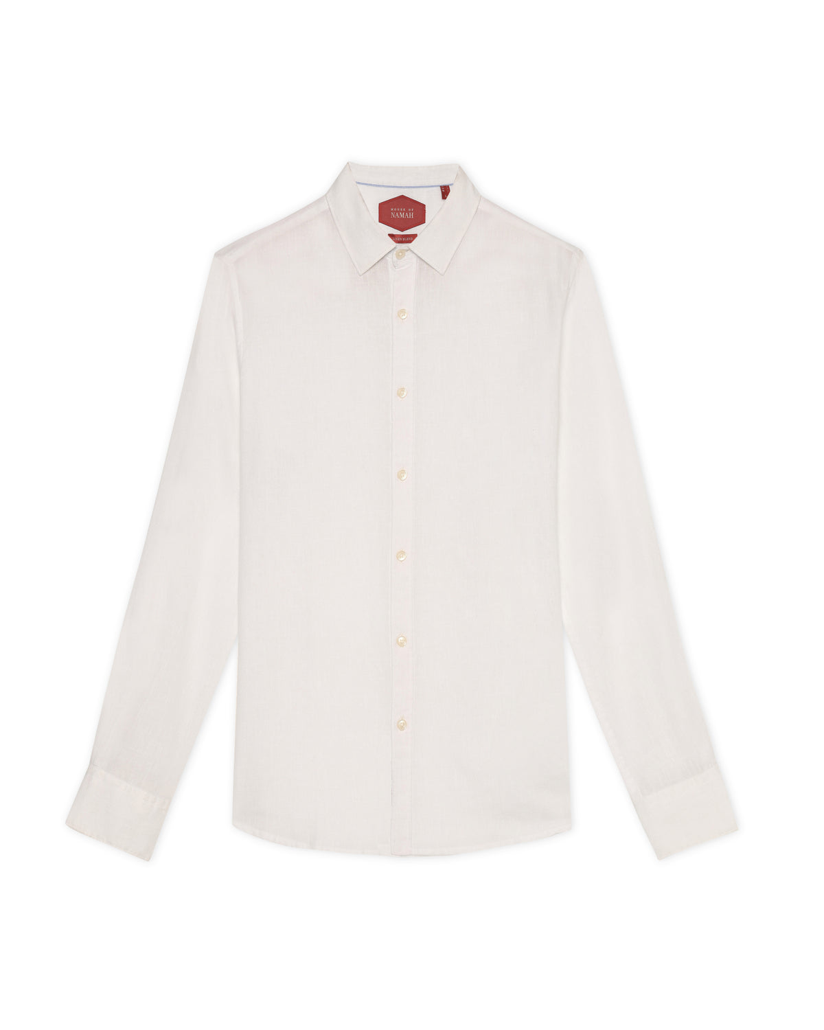 Ivory White Cosmo Linen Blend Shirt