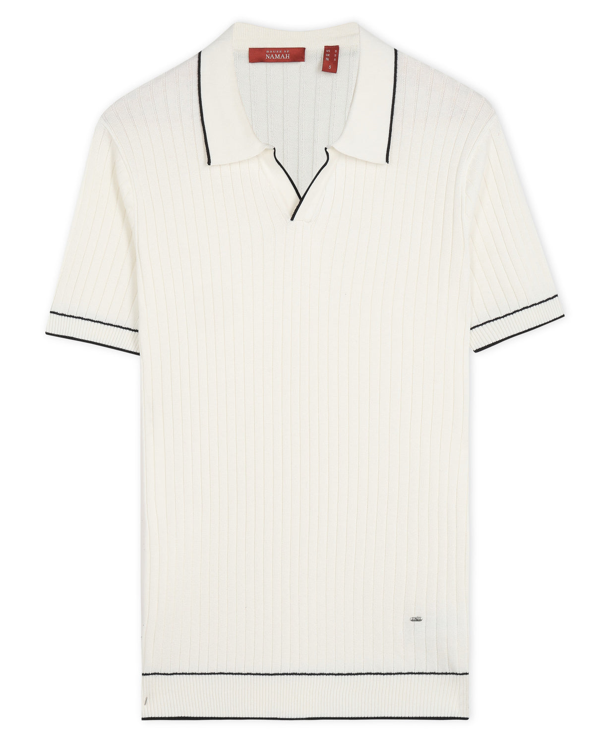 Soft White Edge V-Polo