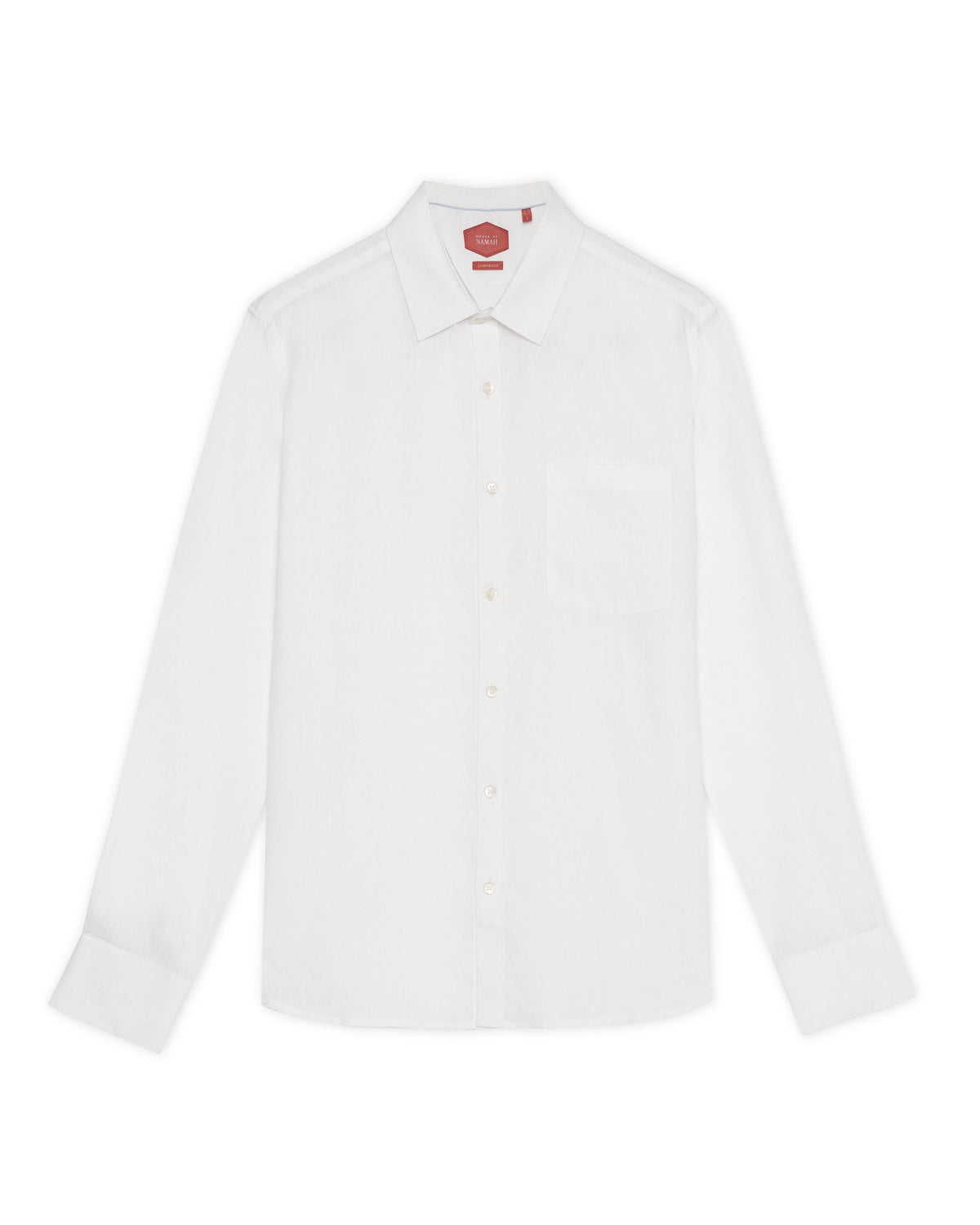 Soft White CEO Linen Blend Shirt