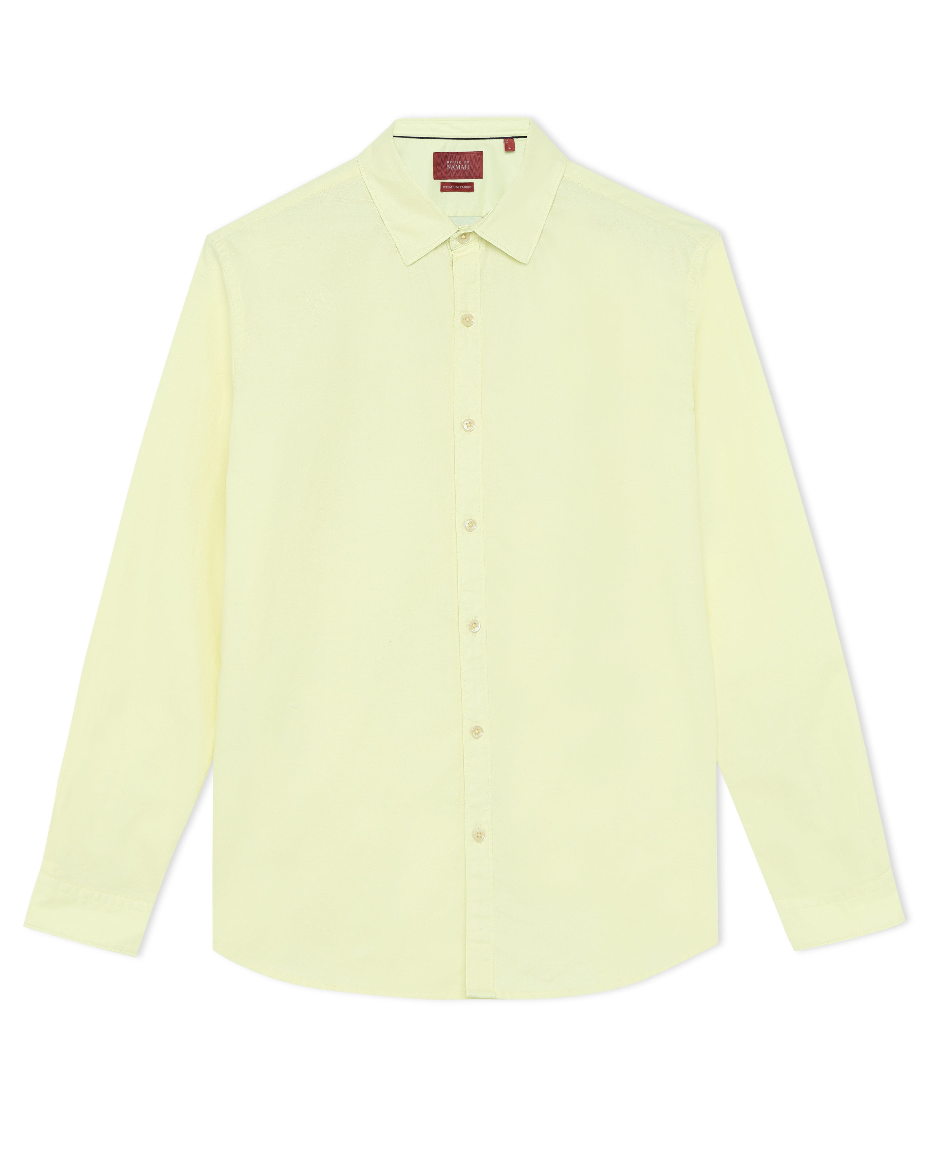 Lemon Yellow Oxford Chambray Shirt