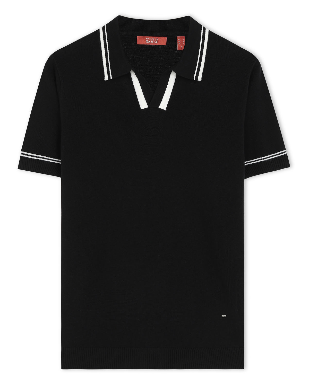 Ink Black Twinline V-Polo
