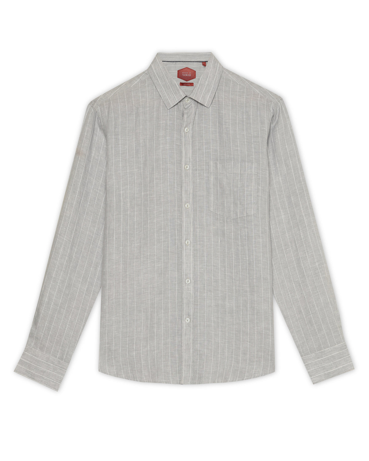 Natural 100% Linen Amalfi Stripe Shirt