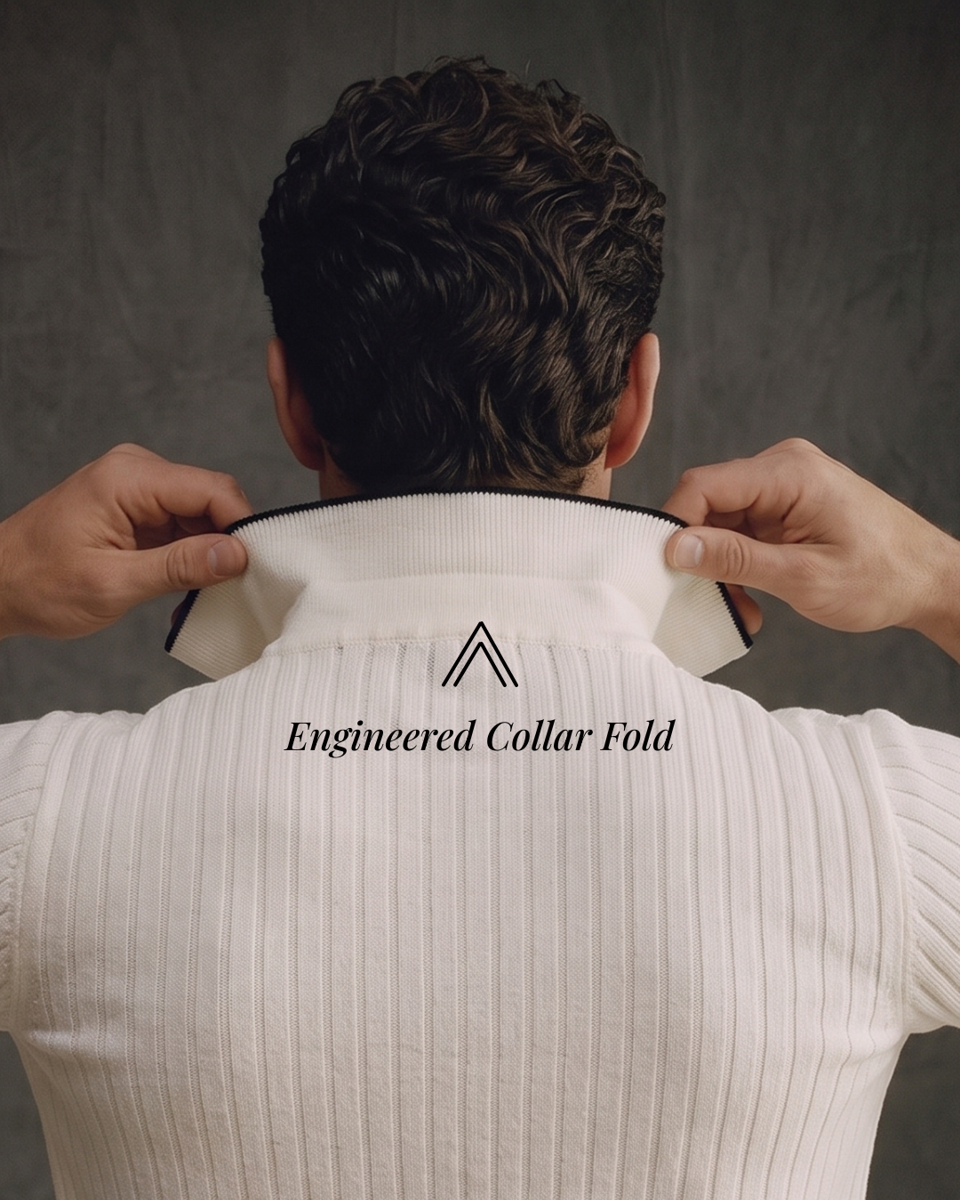 Soft White Edge V-Polo