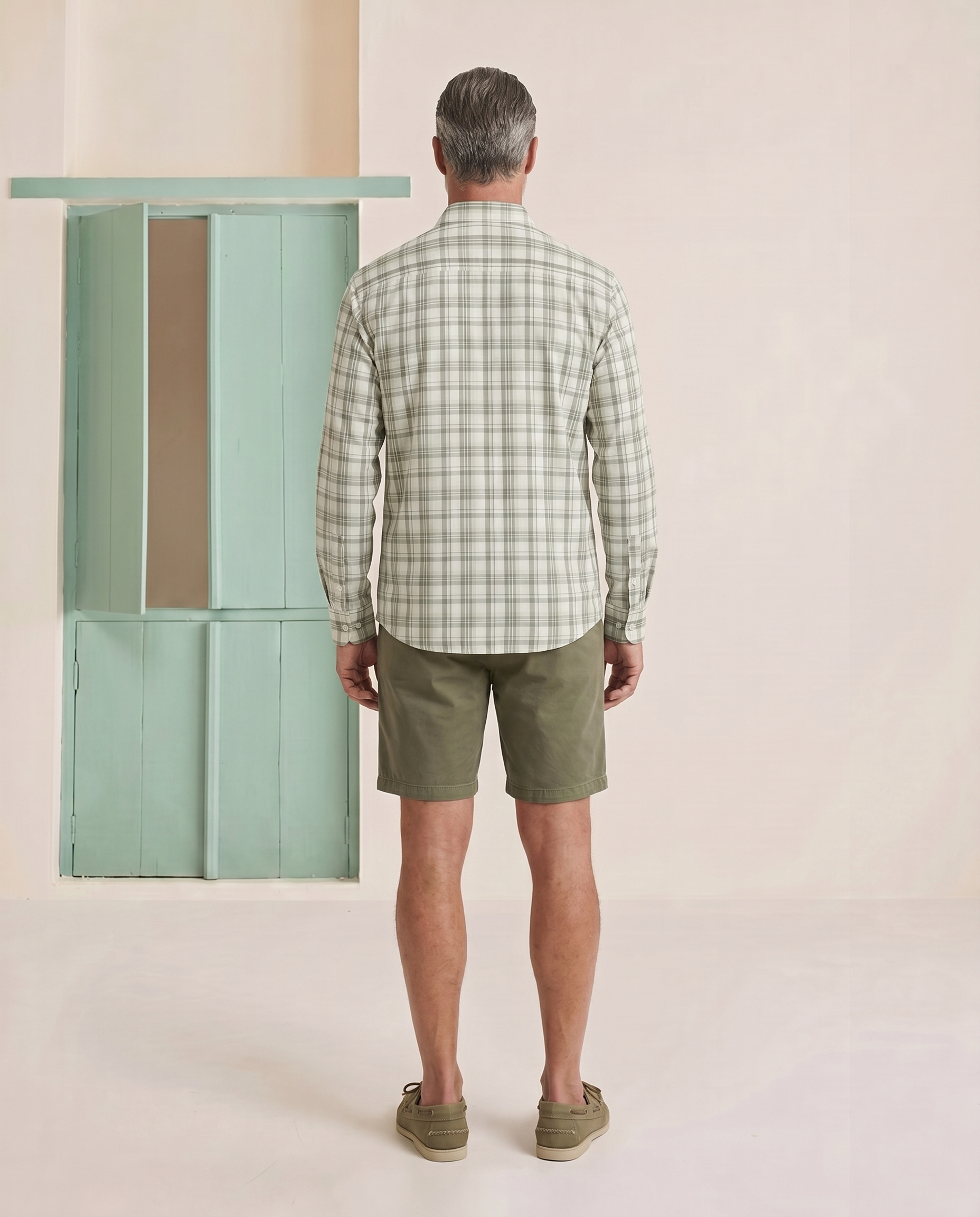 Sage Green Checks Shirt