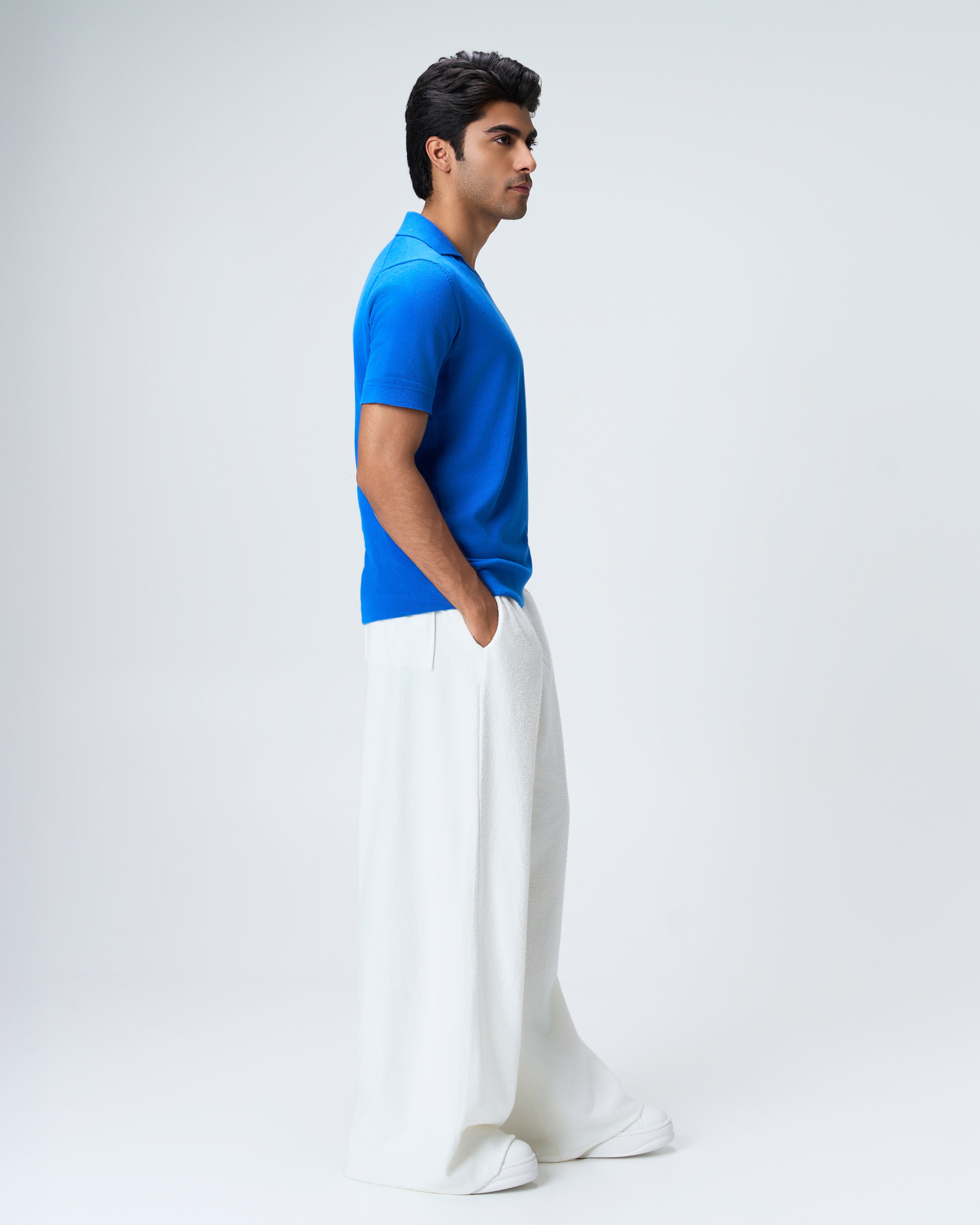 Electric Blue Piqué U-Polo