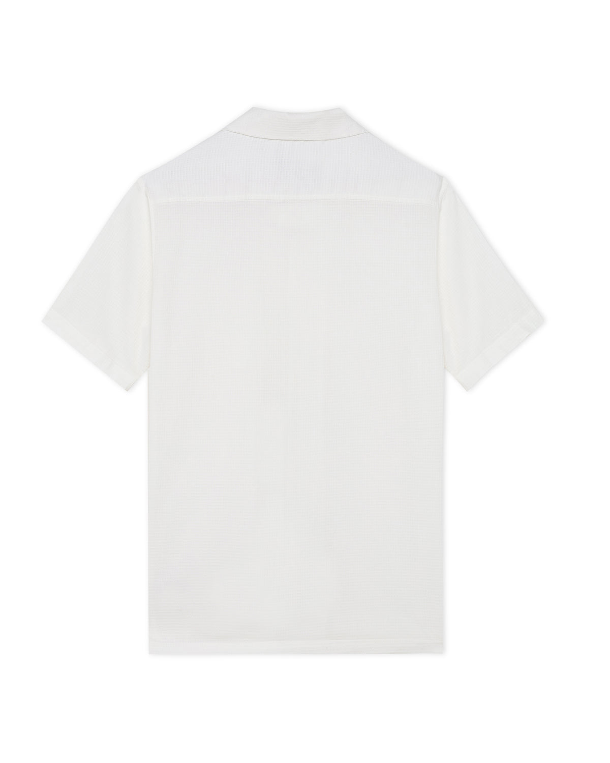 Soft White Dobby Micro Grid Shirt