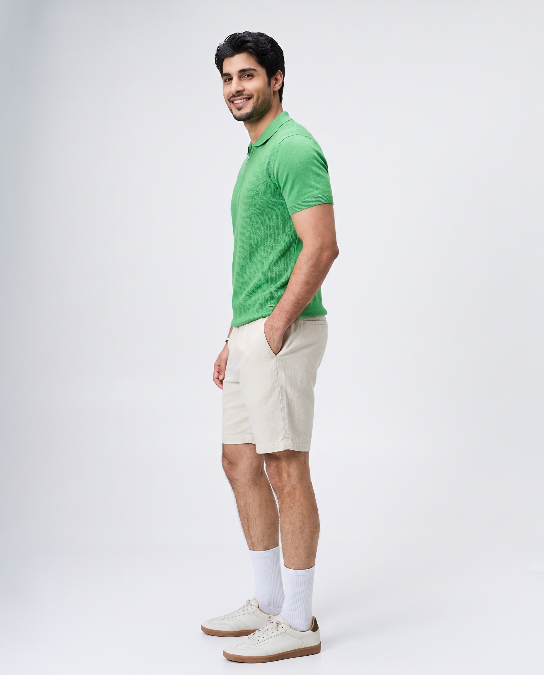 Grass Green Honeycomb Z-Polo