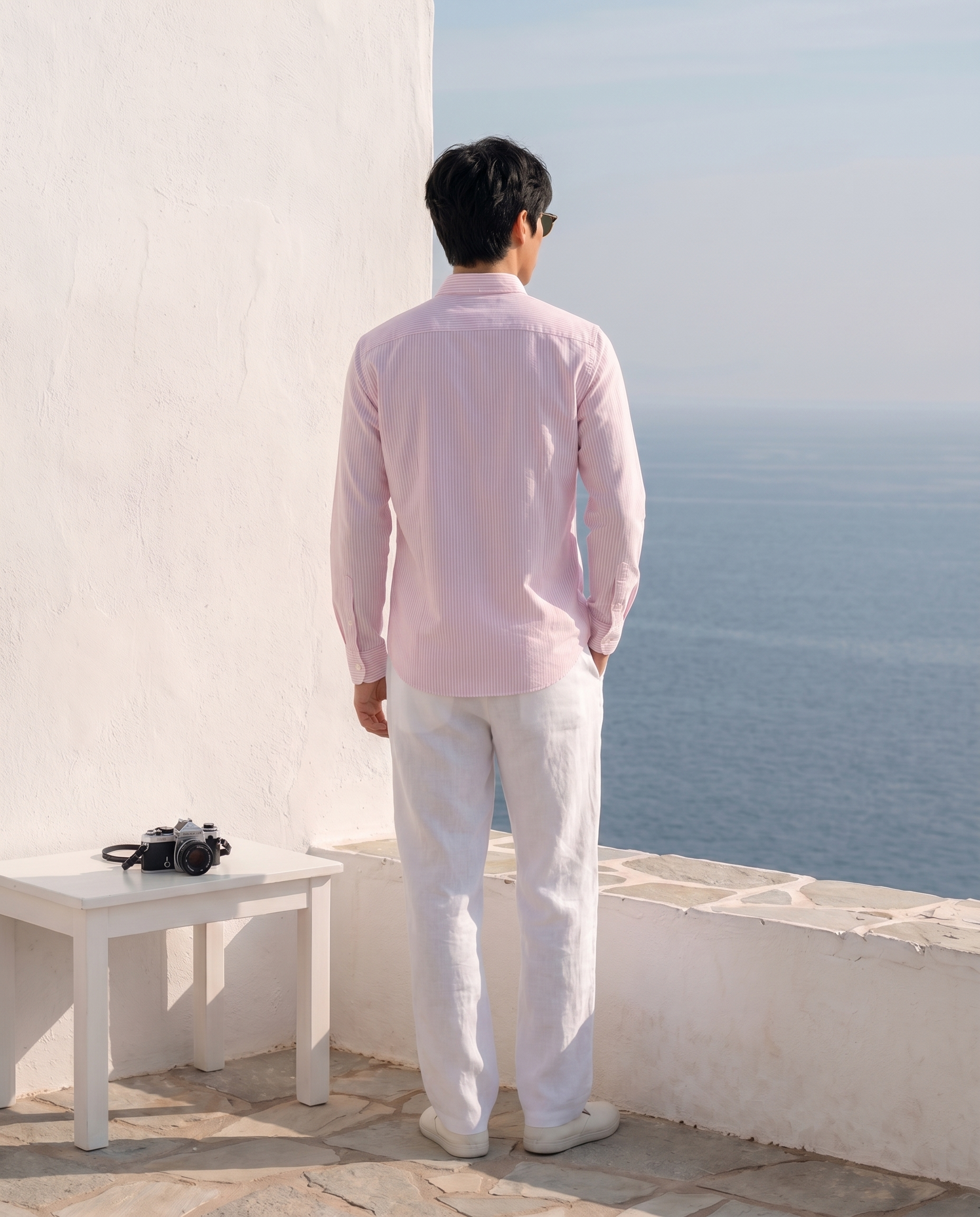 Pink & White Classic Stripe Shirt