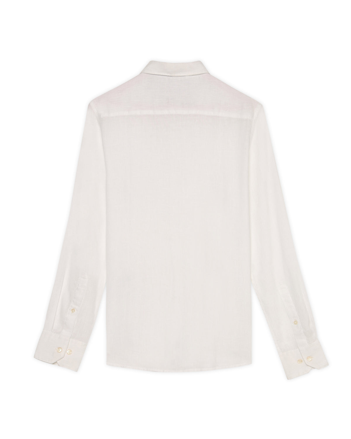 Ivory White Cosmo Linen Blend Shirt