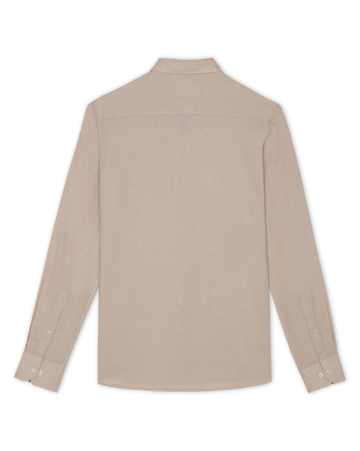 Warm Tan Cosmo Linen Blend Shirt