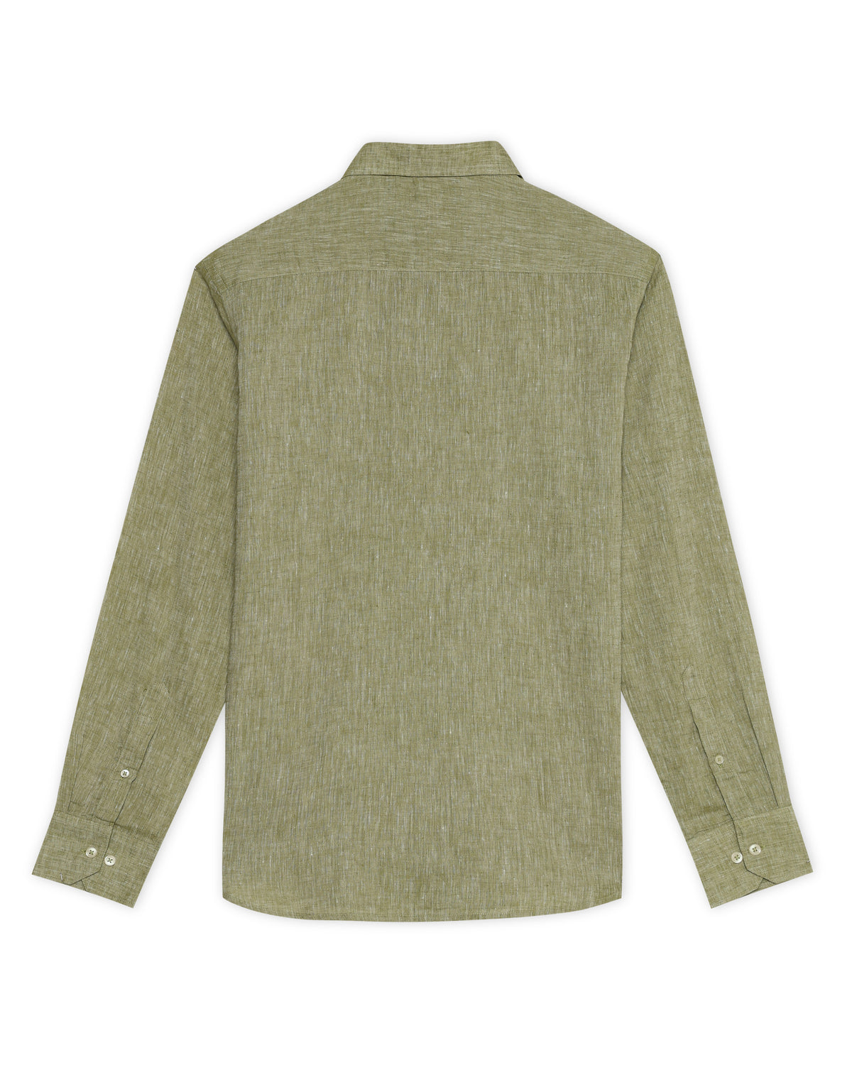 Sage Green Mélange Linen Blend Shirt