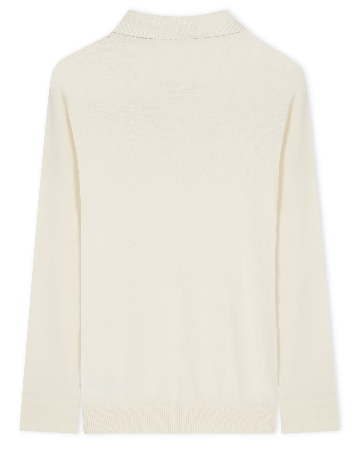 Soft White Pointelle B-polo