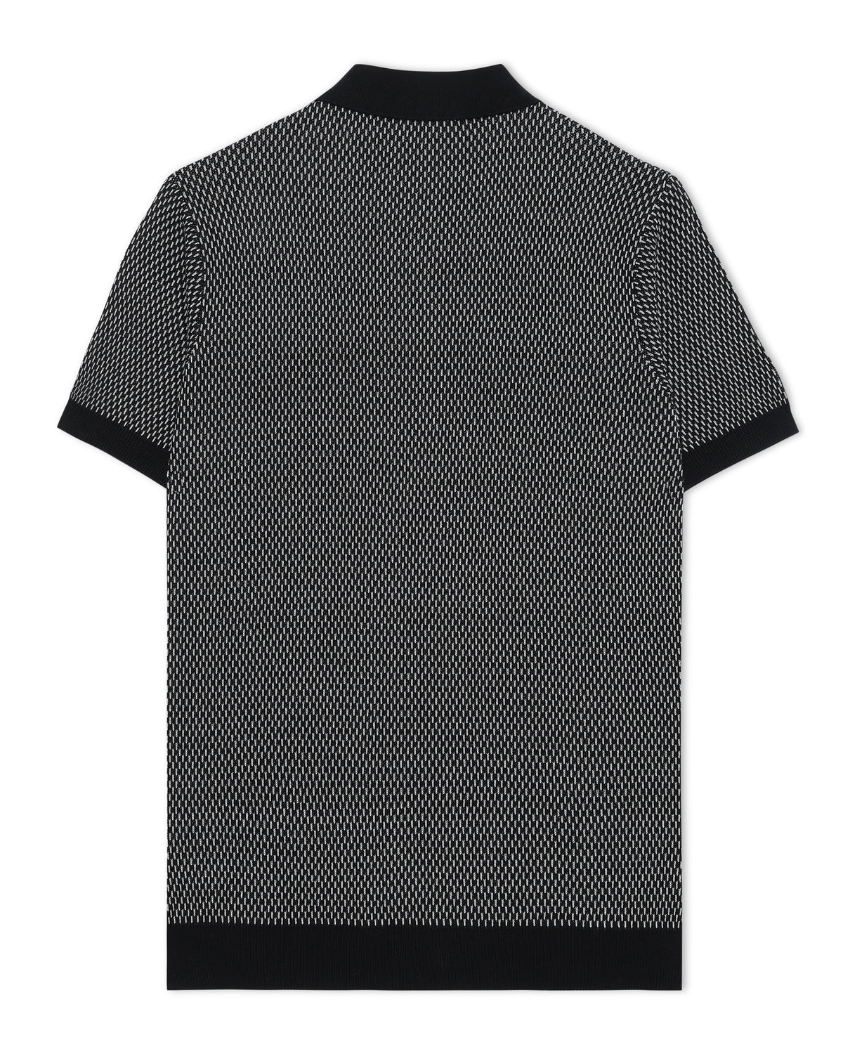 Ink Black Milano Jacquard Z-Polo