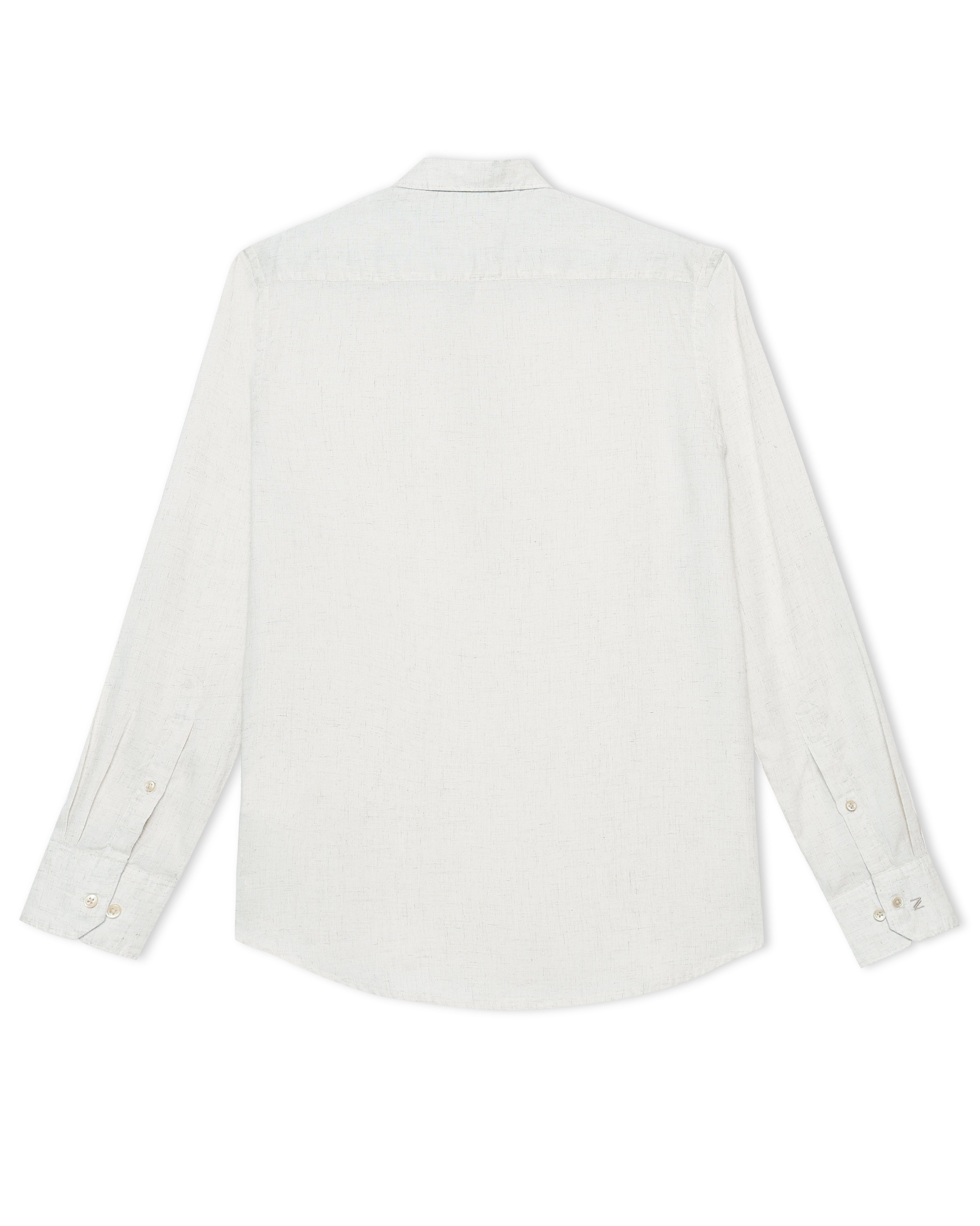 Natural Linen Blend Kurta Shirt