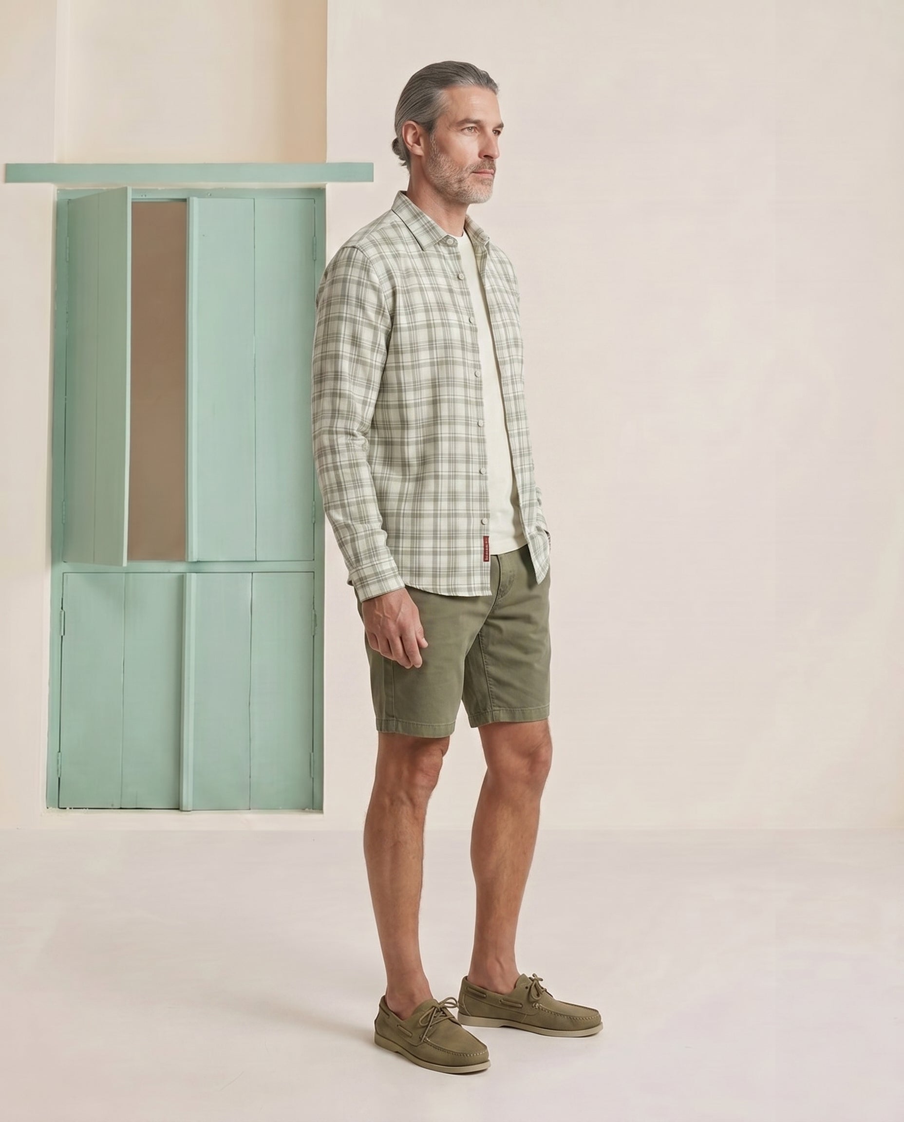 Sage Green Checks Shirt