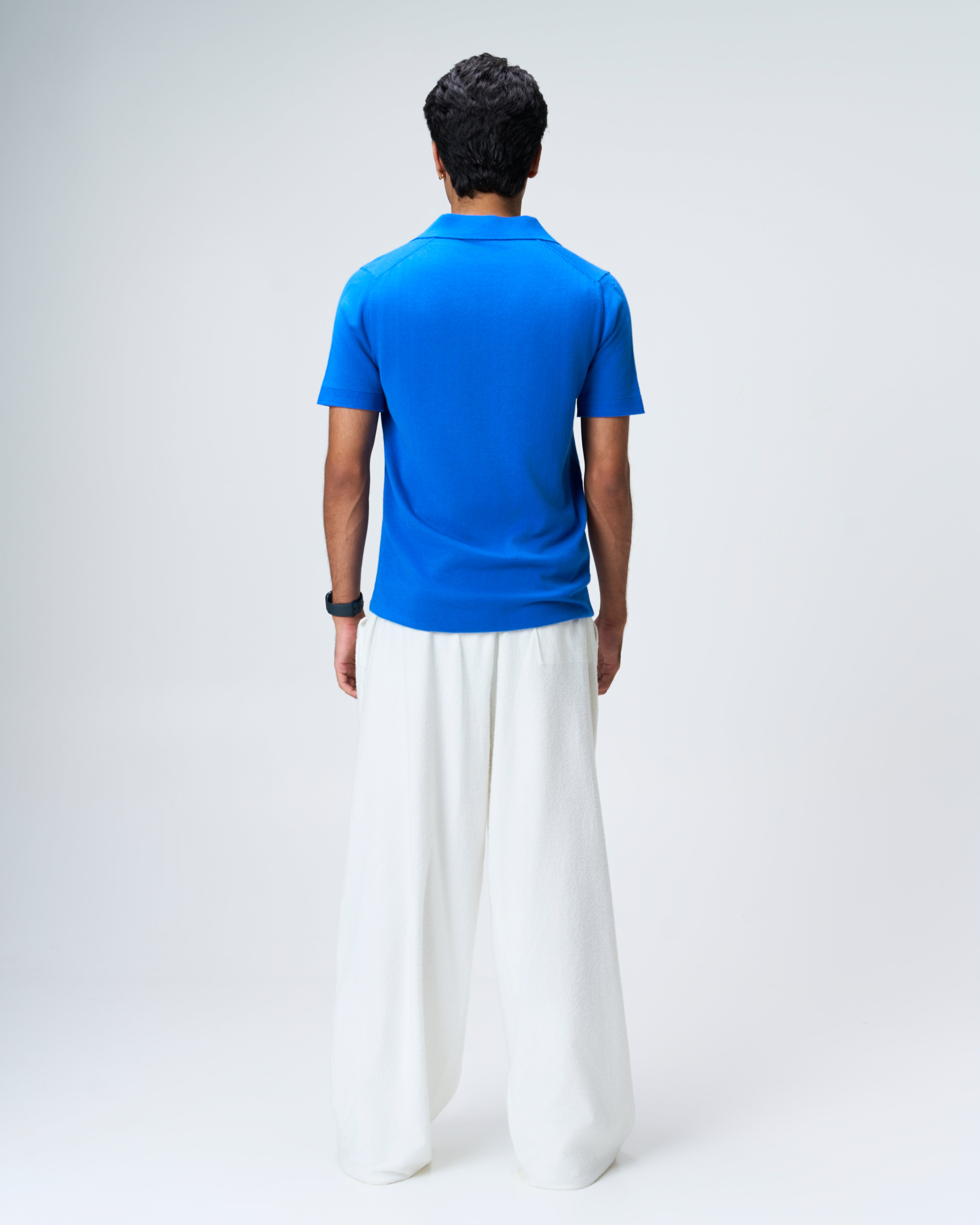 Electric Blue Piqué U-Polo