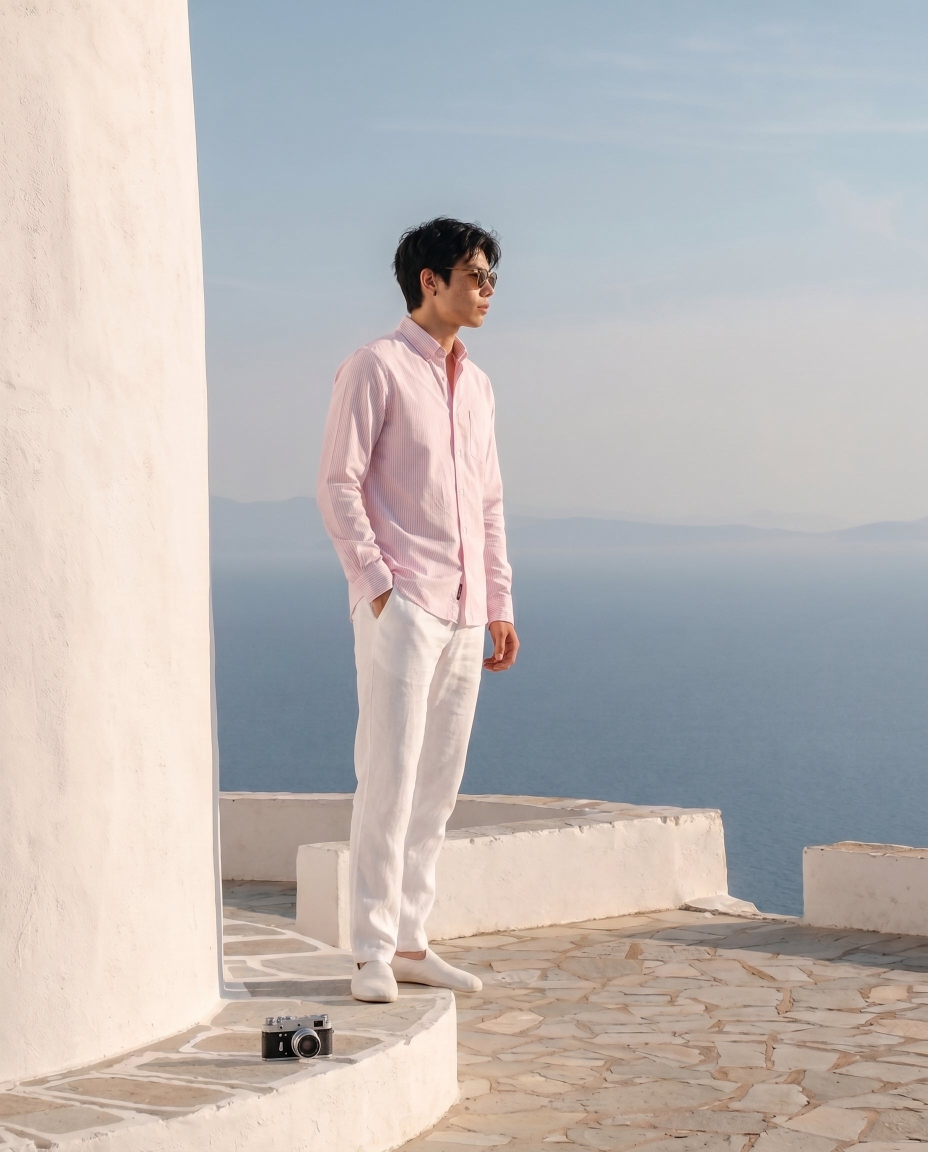 Pink & White Classic Stripe Shirt