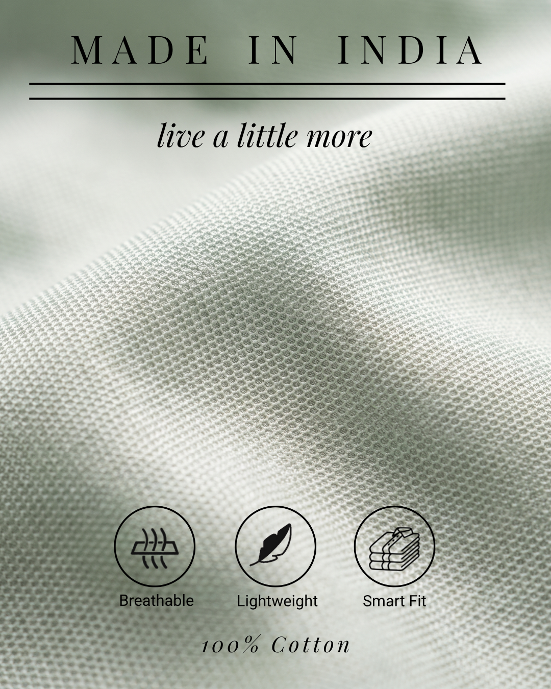 Soft Sage Honeycomb Weave Shirt