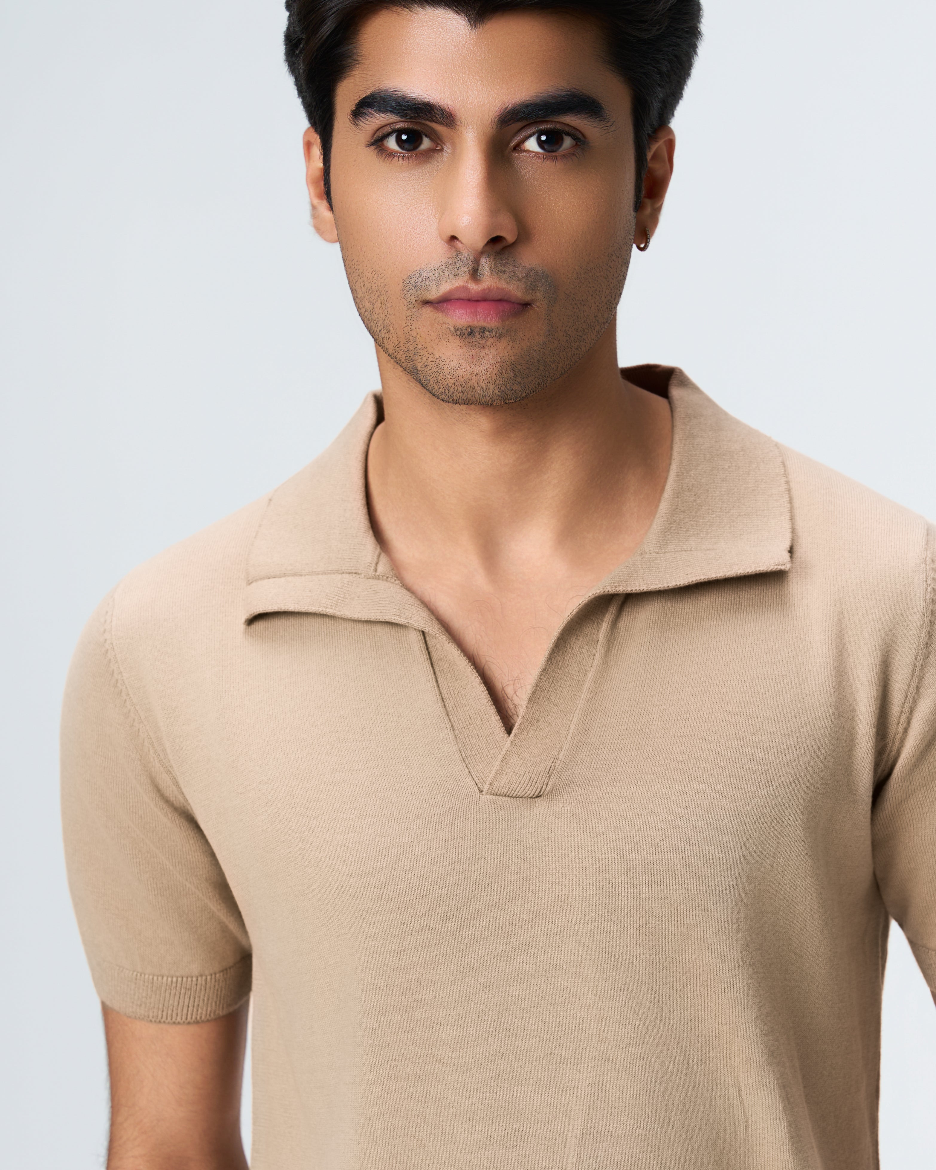 Dark Natural Piqué Ex-Polo - 100% Cotton - II