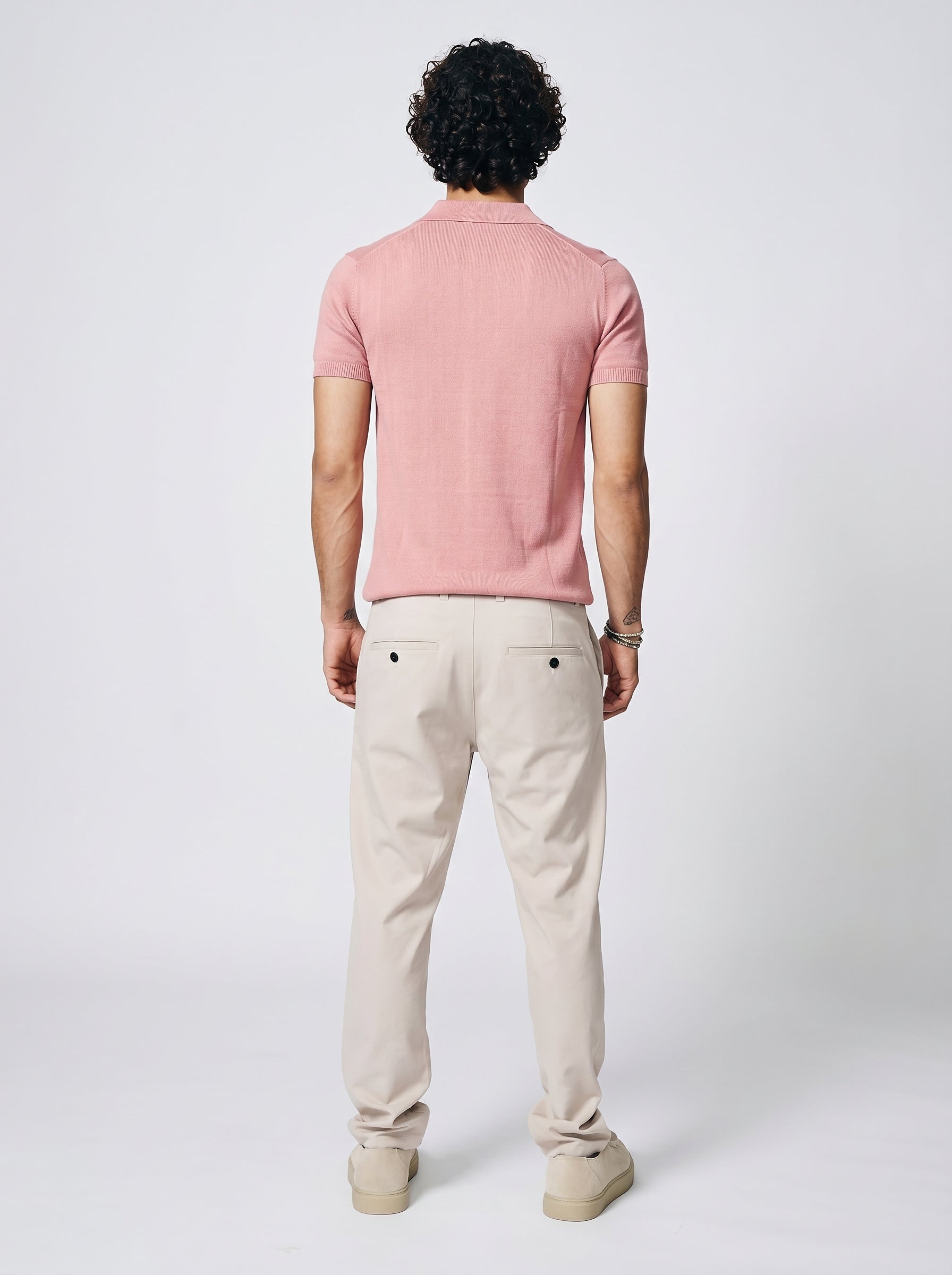 Clay Pink Cotton-Bamboo Signature Polo