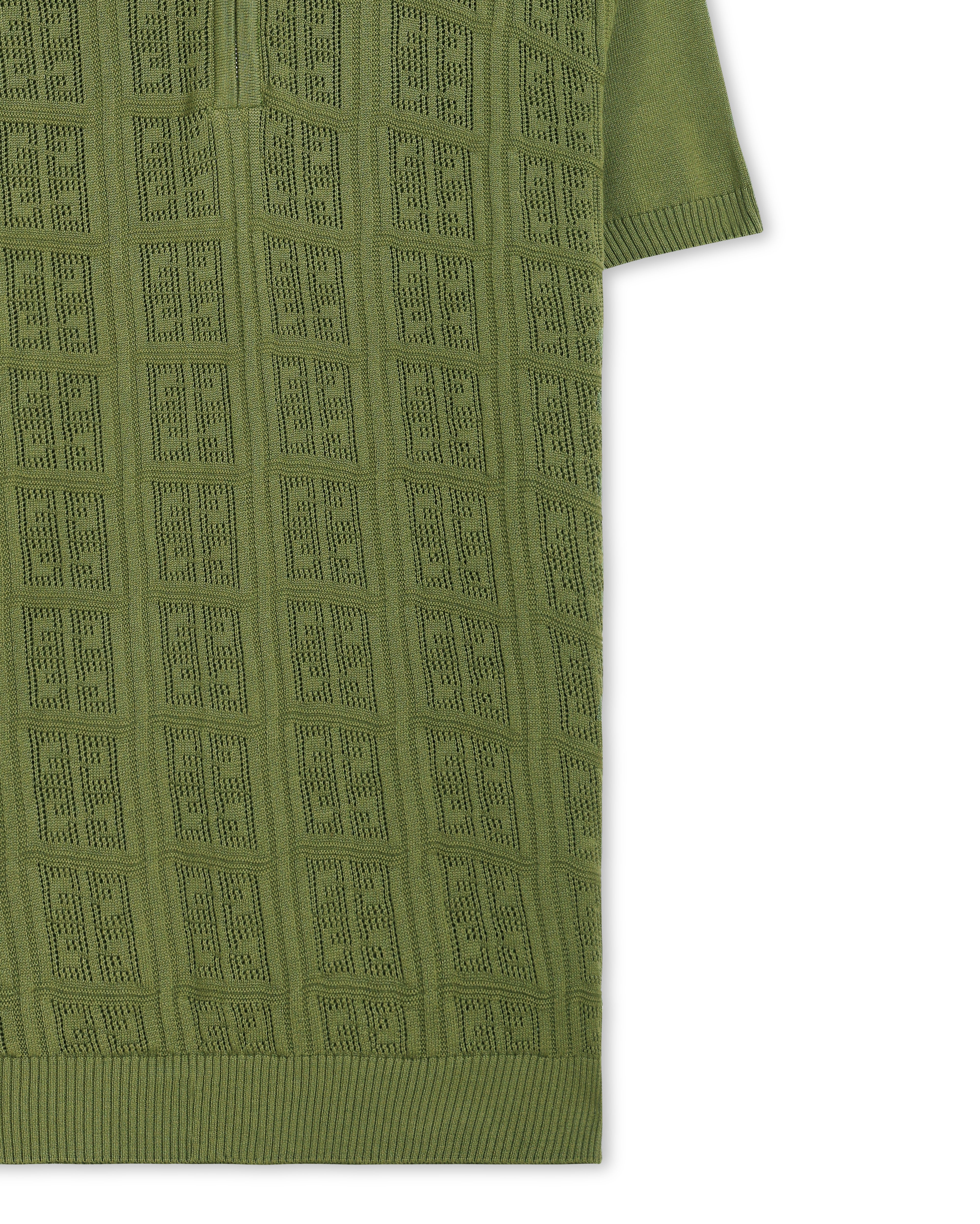 Sage Green Martix Z-Polo - 100% Cotton - II