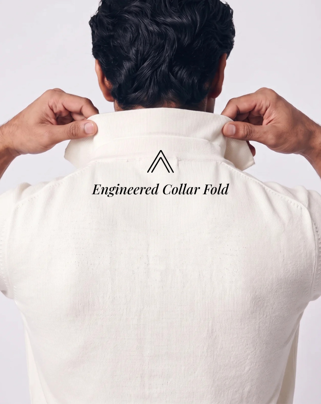 Soft White Cotton-Bamboo Signature Polo