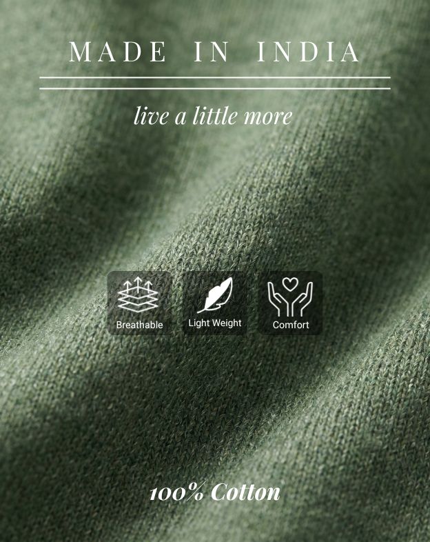 Khaki Green Mill Contrast T-Shirt