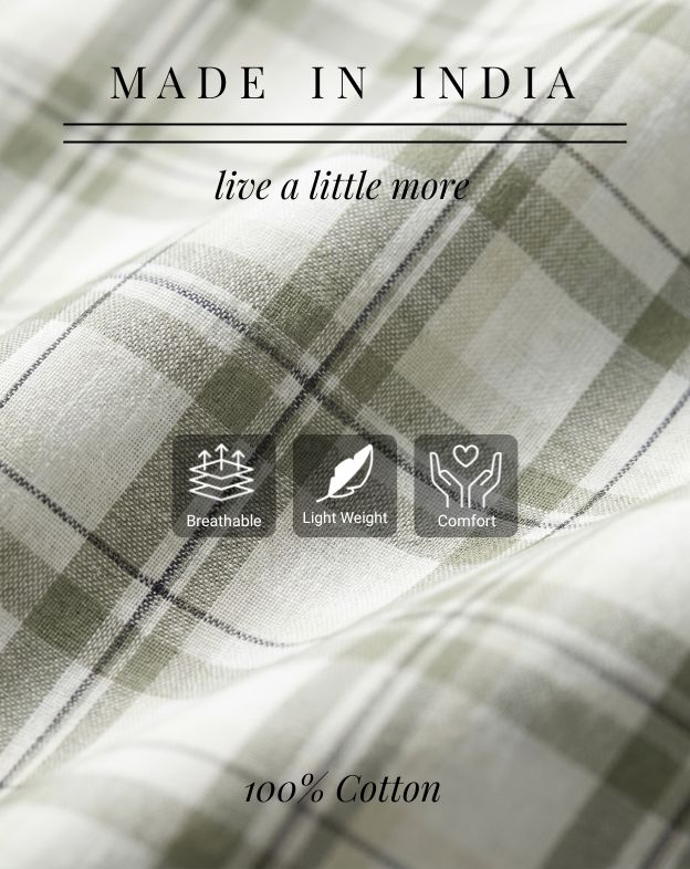 Sage Green Checks Shirt
