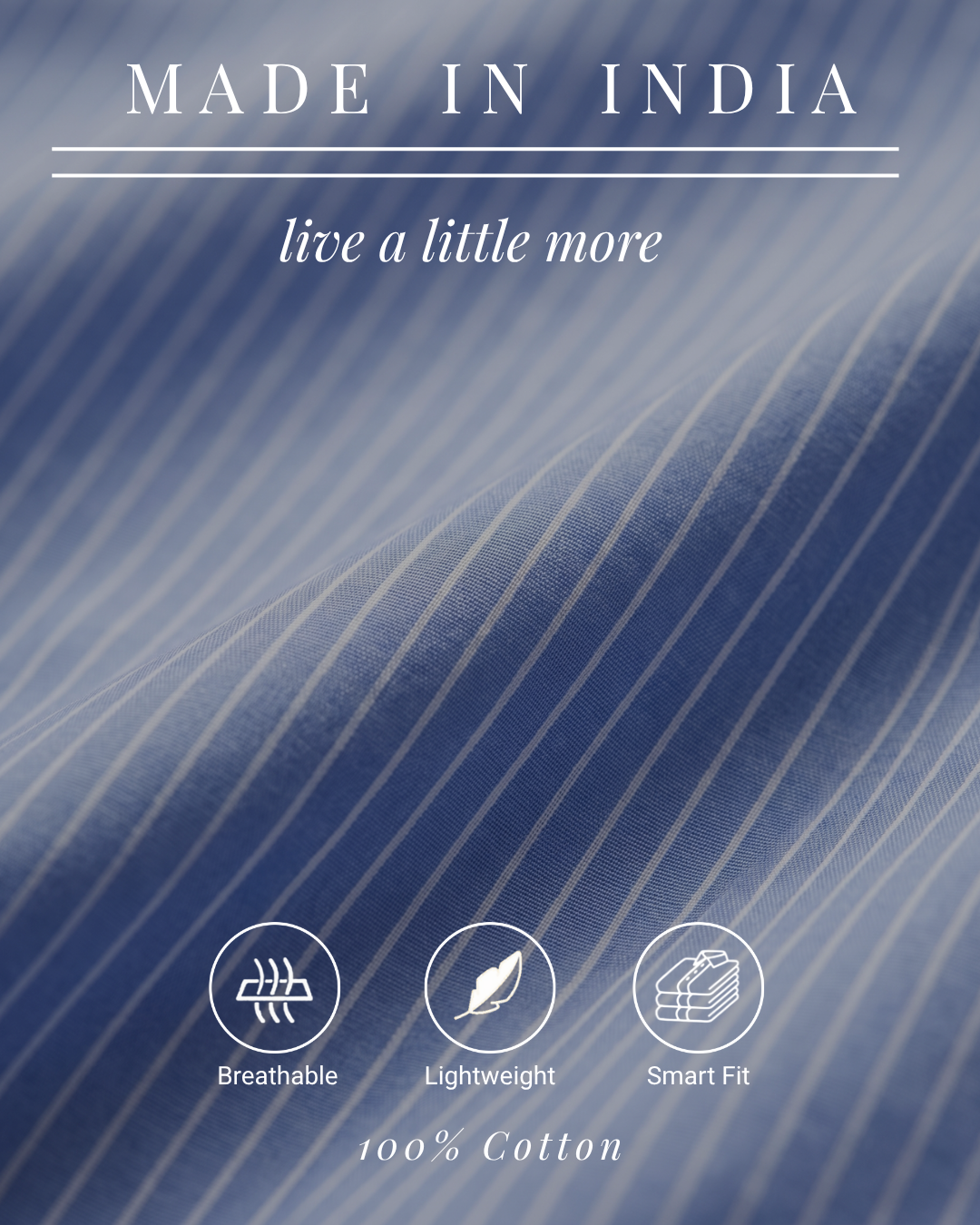 Powder Blue Club Stripe Shirt