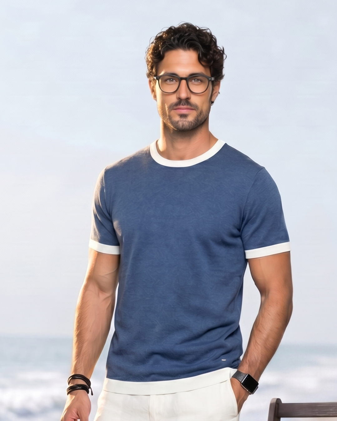 Harbour Blue Mill Contrast T-Shirt