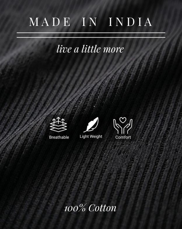 Ink Black Floral Jacquard V-Polo