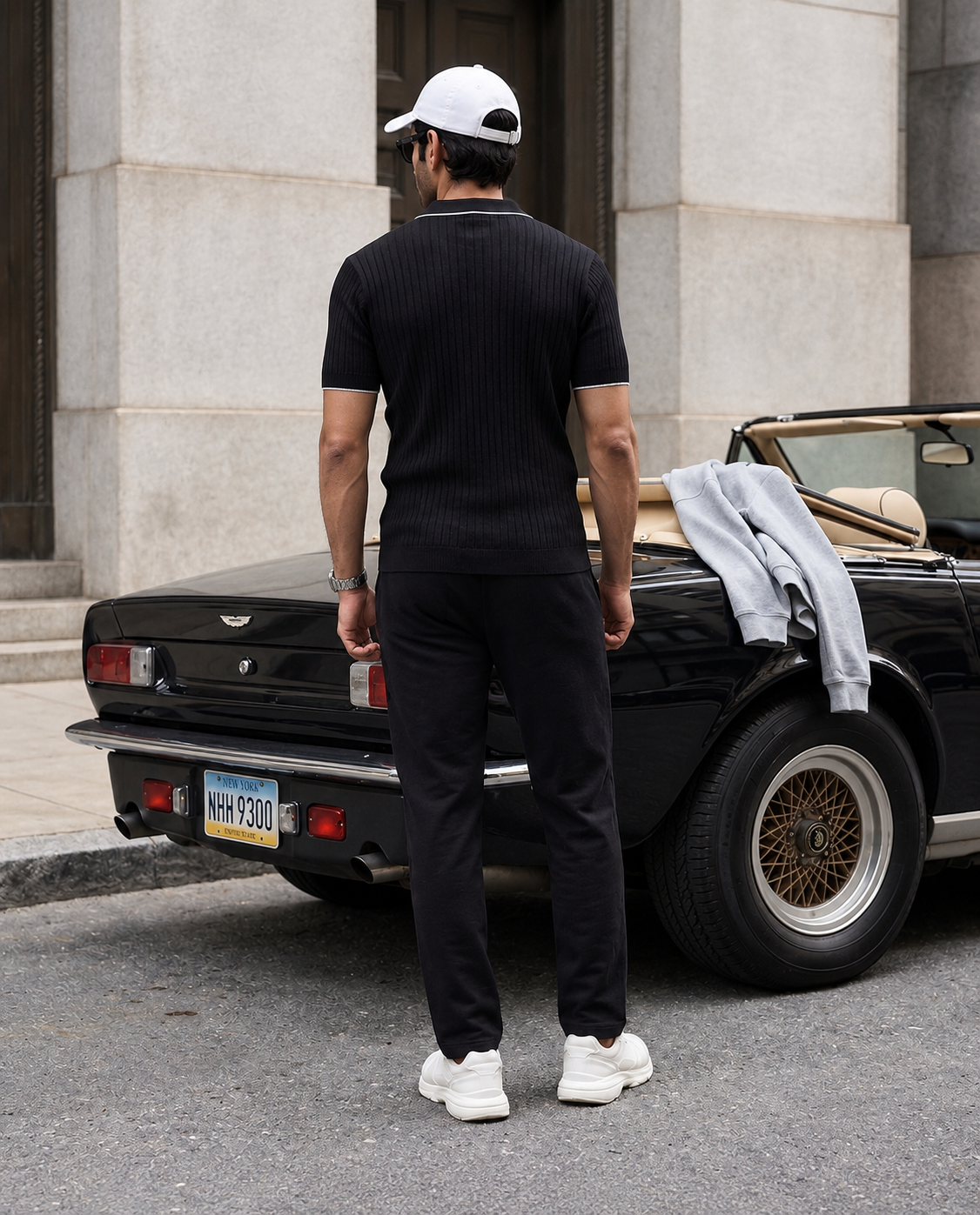 Ink Black Edge V-Polo