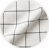Soft White Windowpane Check Shirt