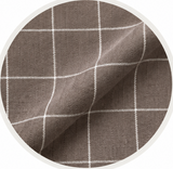 Mocha Taupe Windowpane Check Shirt