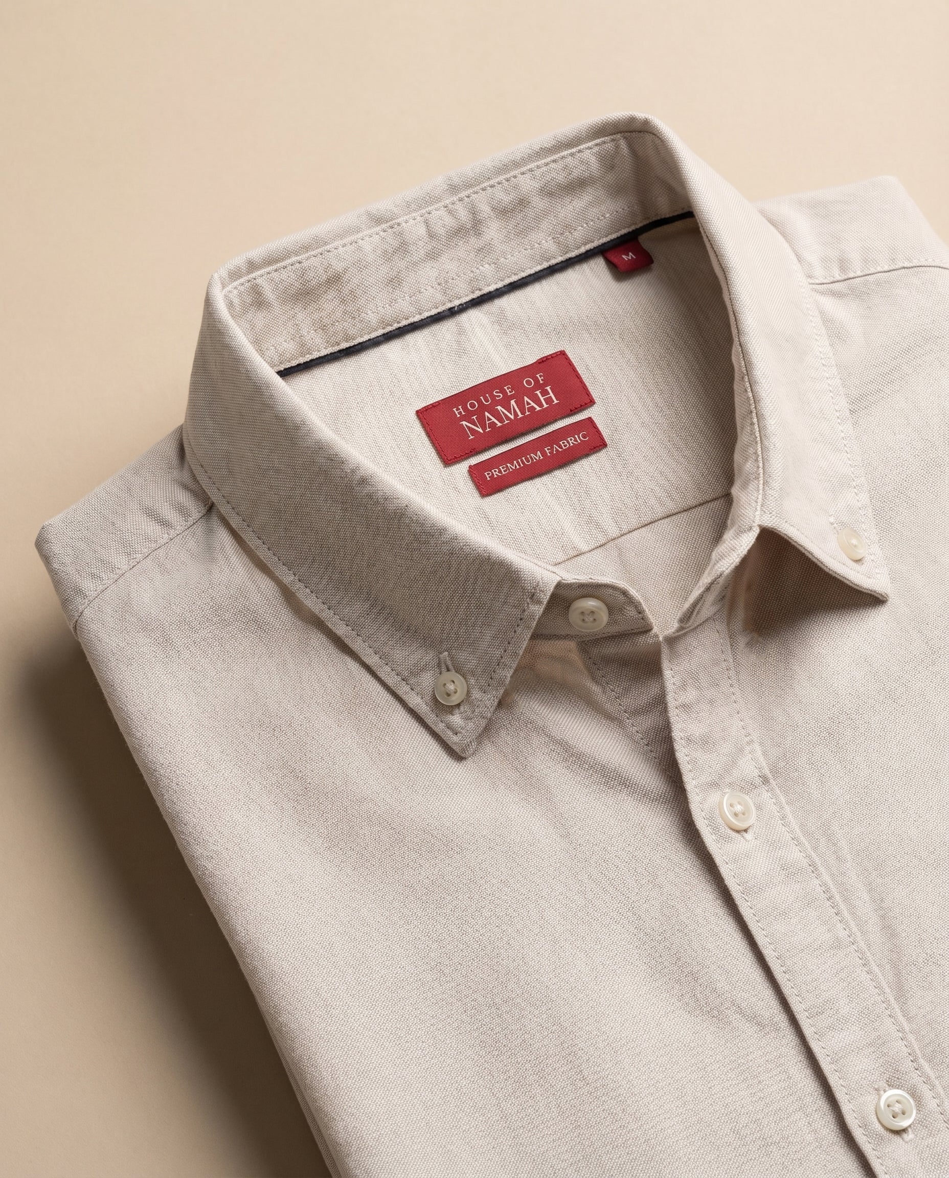 Light Beige Oxford Chambray Shirt