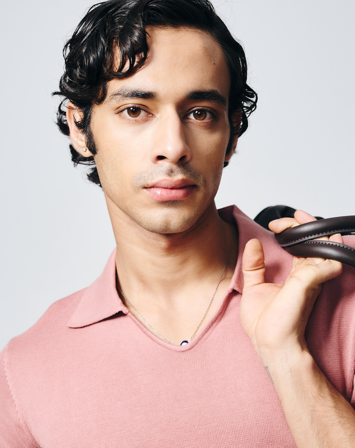 Clay Pink Piqué All Day U-Polo - Cotton Bamboo - I