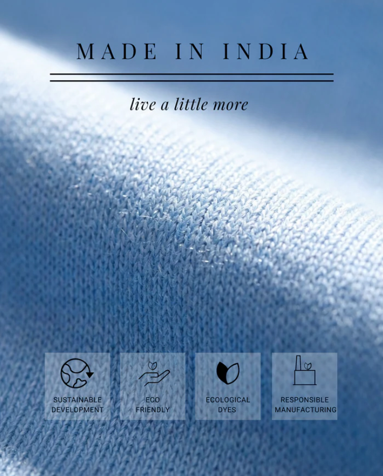 Sky Blue Contrast T-Shirt