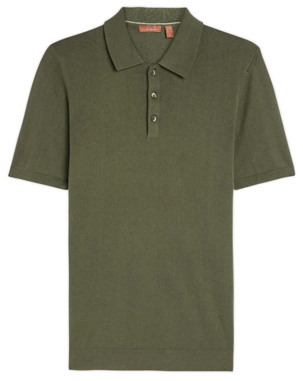 Khaki Green Cotton-Bamboo Signature Polo