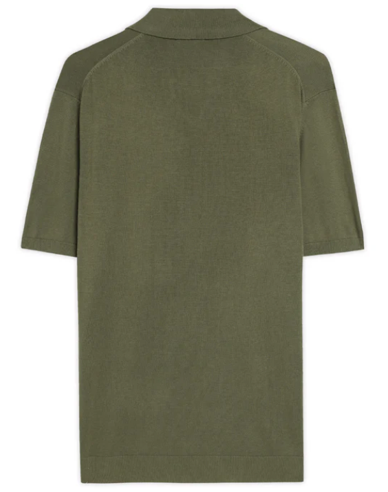 Khaki Green Cotton-Bamboo Signature Polo