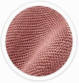 Clay Pink Cotton Bamboo V-Neck Polo