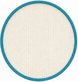 Soft White Teal Contrast T-Shirt