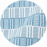 Powder Blue Luxe Gridline V-Polo