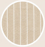 Light Beige Linen Blend Stripe Shirt