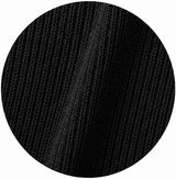 Ink Black Floral Jacquard V-Polo