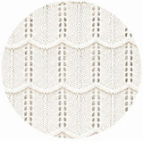 Soft White Luxe Open-knit V-Polo